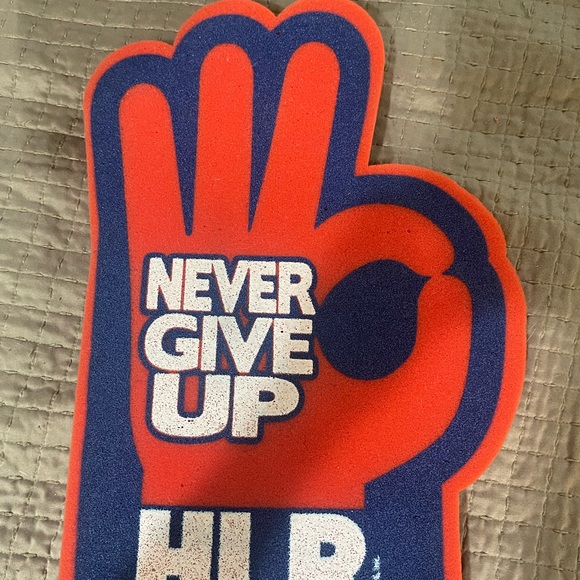 RARE John Cena red Foam Finger WWE U Can't C Me - Picture 1 of 6